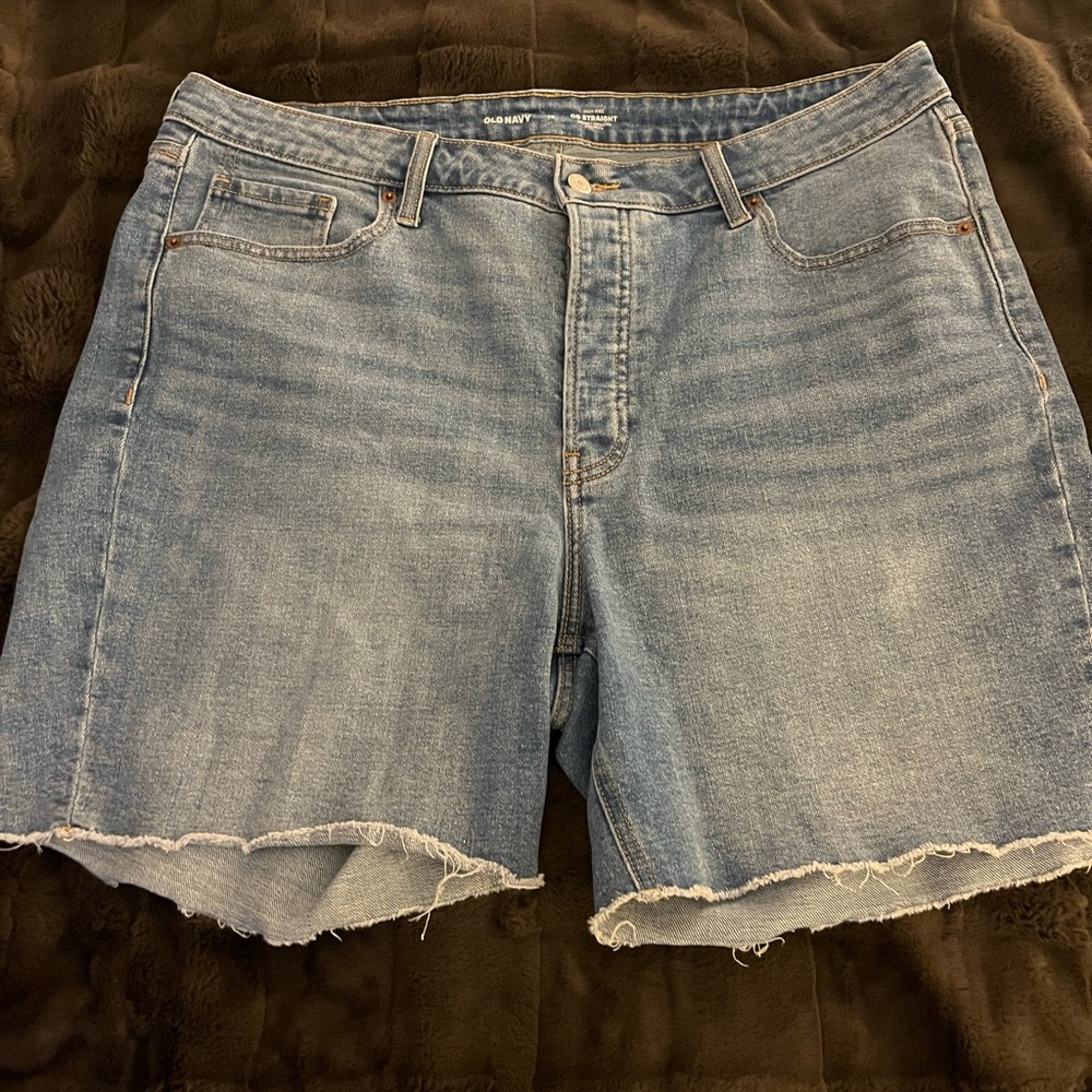 Old Navy Blue High-Rise Denim Shorts